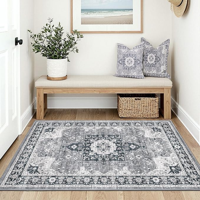 LUMI Indoor Thin Door Mat, 24x36 Washable Small Inside Doormat, Non Slip Low - Image 7