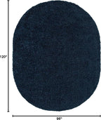 Unique Loom Solid Shag Collection Area Rug - Image 2