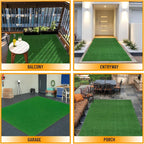 Ottomanson Artificial Grass Turf 6'6" x 24' Indoor Outdoor Faux Grass Rug - Image 6