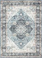 Area Rug 5×7, Vintage Boho Rug, Ultra-Soft Low Pile, Non Slip, Stain Resistant - Image 6