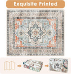 VK VK·LIVING Machine Washable Rug 6'x9' Vintage Design Washable Area Rugs - Image 2