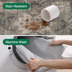 LUMI Washable Area Rug 8x10 for Living Room, Ultra Soft Stain Resistant Carpet - Image 7