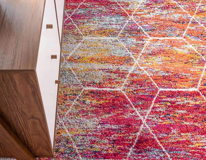 Unique Loom Trellis Frieze Collection Area Rug - Image 6