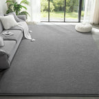 Large Modern Area Rugs for Living Room Bedroom, 6x9 Feet Grey Ultra Soft Solid - Image 2
