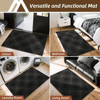 COSY HOMEER Plaid Door Mat 32" x 48", Dirt Trapper Entryway Rugs, Non-Slip - Image 8