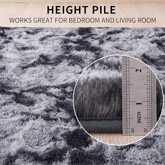Beglad Fluffy Large Area Rugs 8x10 Feet, Modern Minimalist Style Shag Fuzzy Rugs - Image 7