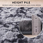 Beglad Fluffy Large Area Rugs 9x12 Feet, Modern Minimalist Style Shag Fuzzy Rugs - Image 8