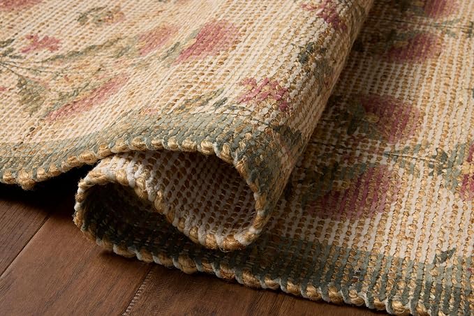 Loloi Chris Loves Julia Rue Collection RUE-01 Sage/Blush 3'-6" x 5'-6" Accent - Image 3
