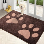 PURRUGS Dirt Trapping Door Mat 33.5" x 59", Non-Skid/Slip Machine Washable by PURRUGS