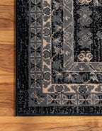 Unique Loom Taftan Collection Border Geometric Tribal Inspired Design Area Rug - Image 7