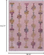 Alfa Rich 7x10 Light Pink Washable Area Rugs - Image 2
