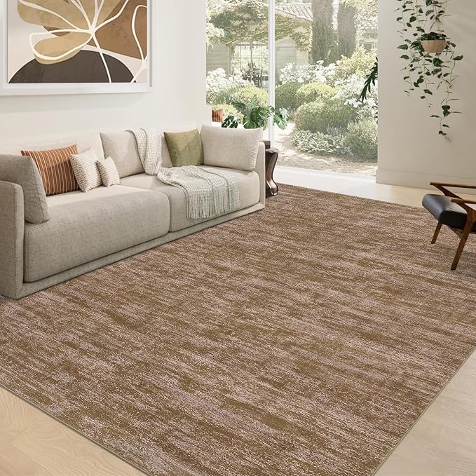 RUGSREAL Living Room Area Rug 10x13 Modern Solid Color Large Bedroom Rug - Image 2