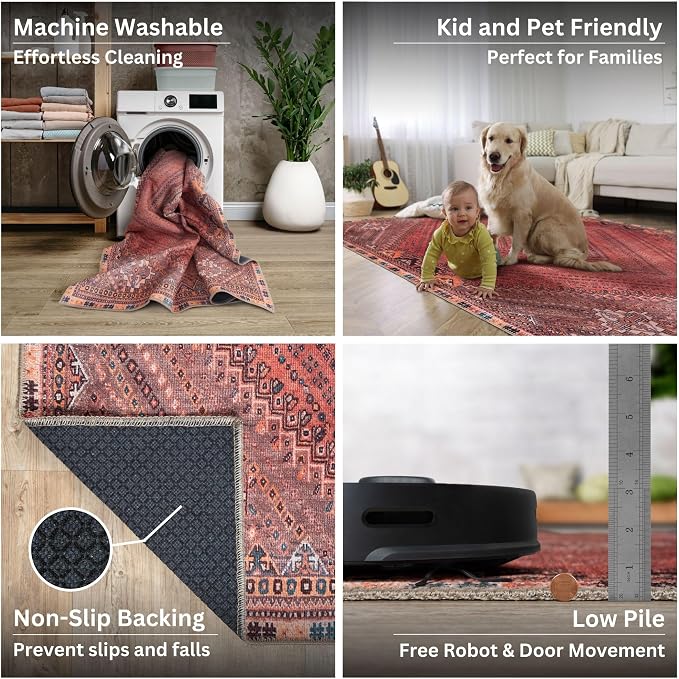 Bloom Rugs Washable Non-Slip 5' x 7' Rug - Image 4