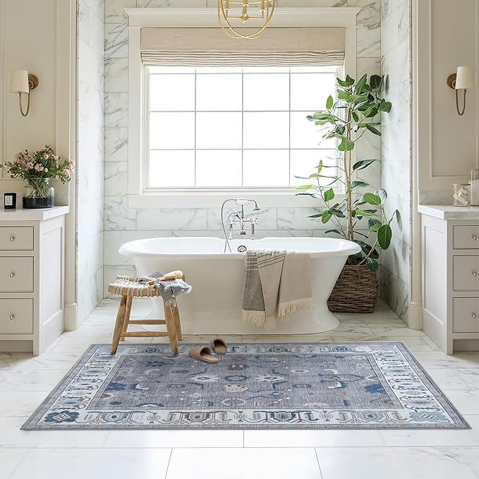 Fame Living Grey Oushak Rug, Area Rugs - Image 9