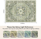 9×12 Machine Washable Rug for Living Room, Boho Vintage 9×12 Area - Image 2