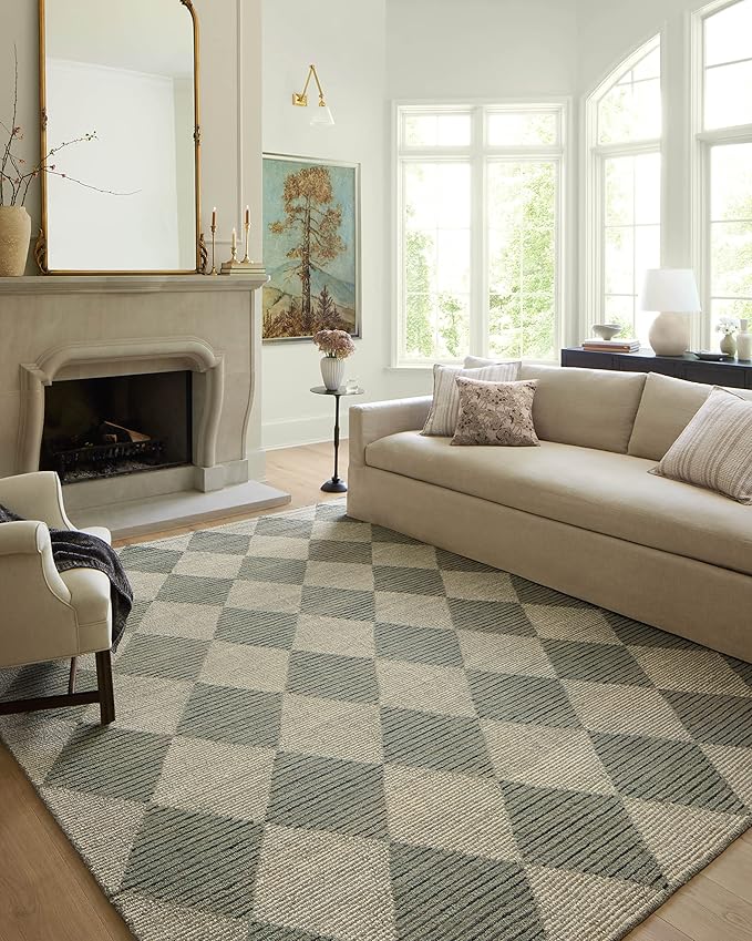 Loloi Chris Loves Julia Francis Collection FRA-01 Spa/Granite 5'-0" x 7'-6" by Loloi