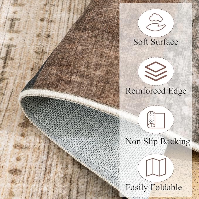 Modern Geometric Patchwork Indoor Area Rug - Image 8