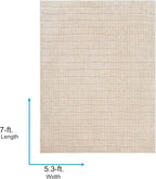 Livabliss x Our PNW Home Cascade Minimalist Striped Area Rug, Light Brown - Image 2