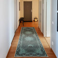 Ambesonne Sun and Moon Decorative Rug, Bohemian Artwork Design of Crescent by Ambesonne