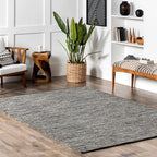 nuLOOM Alessi Solid Farmhouse Cotton Area Rug by nuLOOM