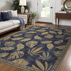 GENIMO 8x10 Area Rugs for Living Room, Machine Washable Non Slip Vintage Retro by GENIMO