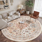 zesthome 9ft Round Rugs for Living Room, Non-Slip Washable Round Area Rugs - Image 3