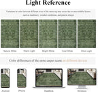 10x14 Washable Area Rug Green Vintage Rug - Image 4