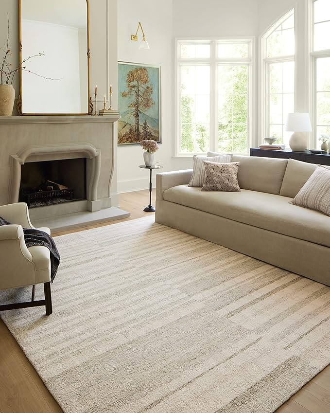 Loloi Chris Loves Julia Chris Collection CHR-02 Natural/Sage 2'-6'' x 11'-6'' by Loloi