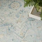 Nourison Home Astra Machine Washable Light Blue 7'10" x 10' Area Rug - Image 6