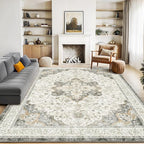 Marsail 8x10 Washable Area Rug, Soft & Slip-Resistant Large Area Rug by Marsail