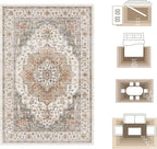 8x10 Area Rugs for Living Room Ultra-Soft Washable Rug Vintage Distressed Boho - Image 8