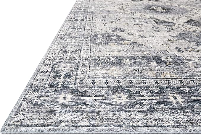 Loloi Skye Collection SKY-02 Silver/Grey 2'-6" x 10'-0" Runner Rug - Image 4