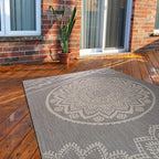CAMILSON Outdoor Rug 10x14 Modern Area Rugs - Image 6