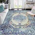 Easy-Going Area Rug 5x7 Washable Boho Rugs by Easy-Going