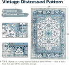 XWZO Entryway Area Rug 2x3ft — Soft Vintage Low Pile Door Floor Mat - Image 2