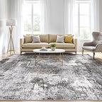 5x8 Area Rug Living Room: Machine Washable Large Abstract Modern Soft Rugs - Image 5