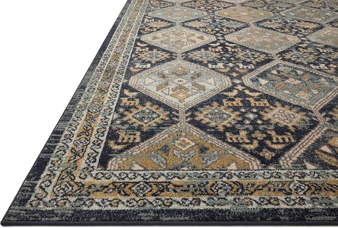 Loloi Jocelyn Collection JOC-02 Navy/Blue 5'-5" x 7'-6" .38" Thick Area Rug - Image 4