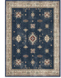 RUGGABLE Washable Vintage Area Rug – Verena Sapphire 5x7, Stain-Resistant by RUGGABLE