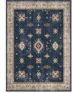 RUGGABLE Washable Vintage Area Rug – Verena Sapphire 5x7, Stain-Resistant by RUGGABLE