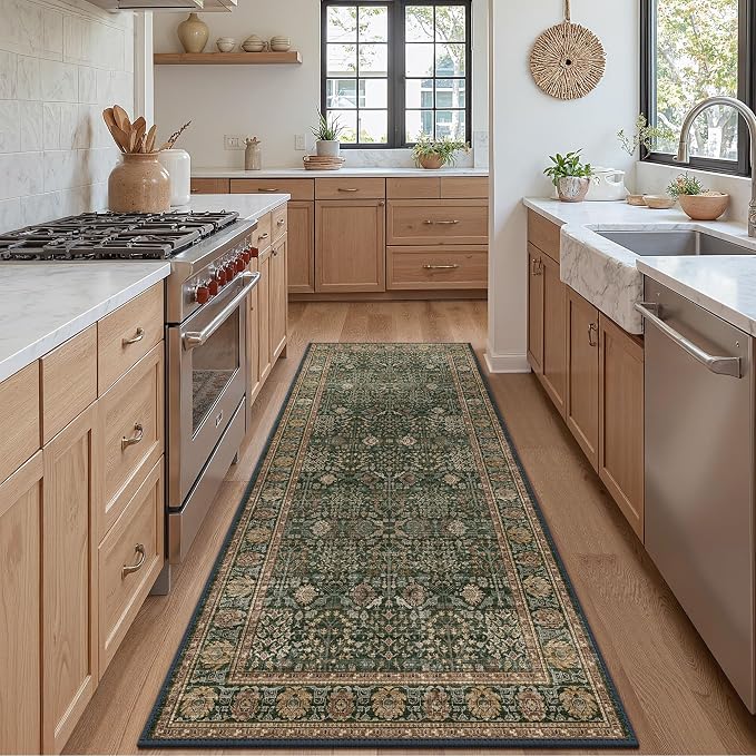 Bavni 2'6''x7 Rug Runners for Hallways, Washable Runner Rug Non Slip, Vintage by BAVNI