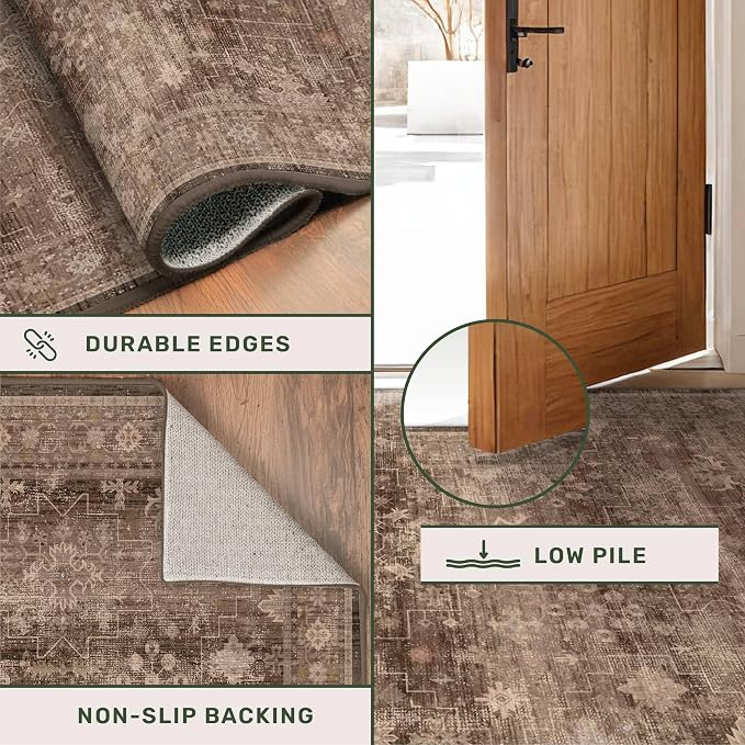 Brown Rug for Living Room 10x14 - Image 5