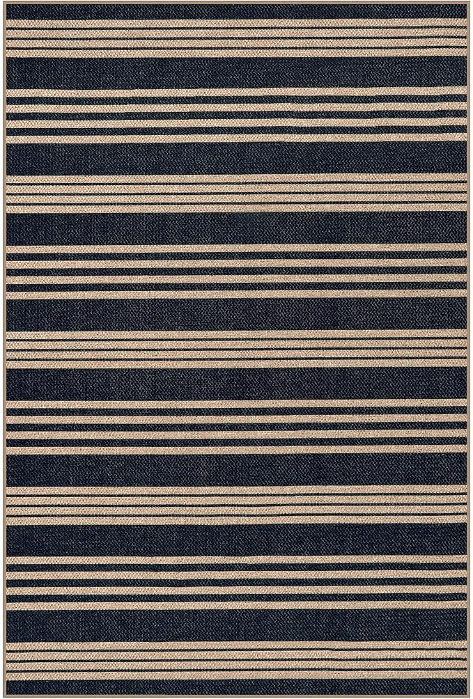 Lahome Striped Easy Jute Front Door Mat, 2x3 Washable Kitchen Rug Small Indoor - Image 7