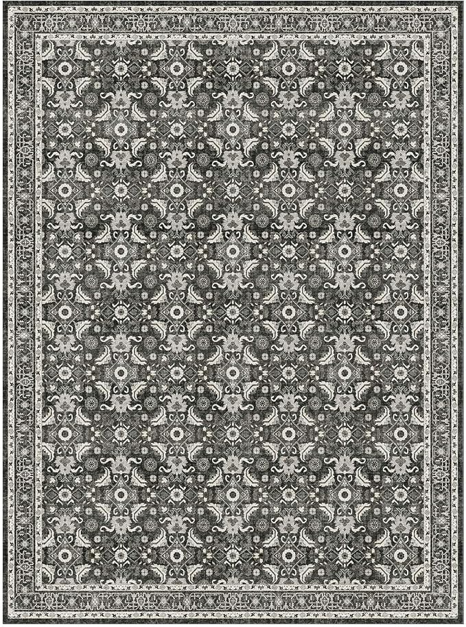 WITSHOCK Living Room Area Rugs 9x12: Soft Non-Slip Backing Washable Rugs - Image 8