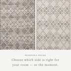 Loloi Angela Rose Rivers Collection RIV-01 Denim/Ivory 3'-6" x 5'-6" Reversible - Image 4