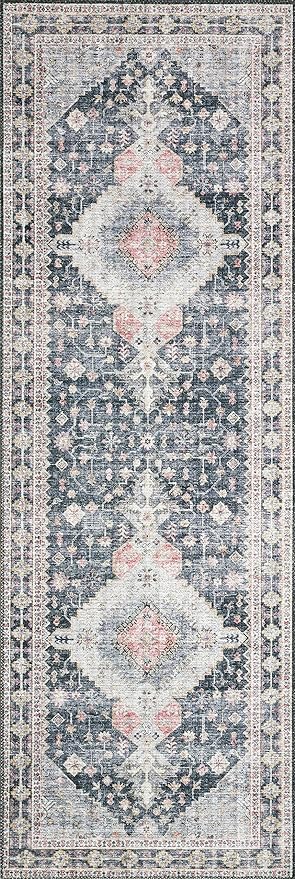 Loloi Skye Collection SKY-02 Charcoal/Multi 6'-0" x 9'-0" Area Rug - Image 6