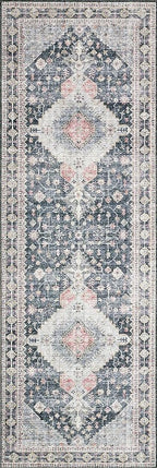 Loloi Skye Collection SKY-02 Charcoal/Multi 6'-0" x 9'-0" Area Rug - Image 6