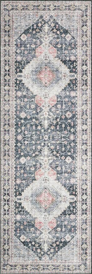 Loloi Skye Collection SKY-02 Charcoal/Multi 2'-6" x 12'-0" Runner Rug - Image 6
