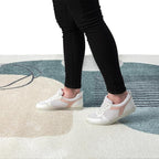 Abani Deco Collection Area Rug -Cream/Green Minimalist Design -6' x 9' - Image 9