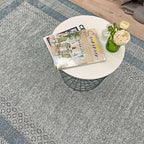 Alfa Rich 5x8 Light Blue Washable Area Rugs - Image 5