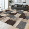 Modern Geometric Patchwork Indoor Area Rug by Unknown
